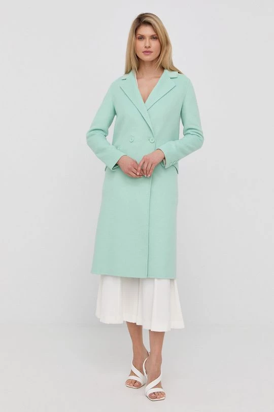 Γυναικεία Παλτά Μάλλινο παλτό Twinset τιρκουάζ, 7 Γυναικεία Παλτά Μάλλινο παλτό Twinset τιρκουάζ, - Image 5