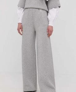 Γυναικεία Παντελόνια φόρμας Παντελόνι Twinset χρώμα: γκρι