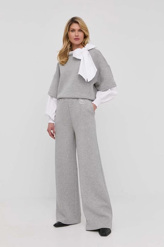 Γυναικεία Παντελόνια φόρμας Παντελόνι Twinset χρώμα: γκρι 4 Γυναικεία Παντελόνια φόρμας Παντελόνι Twinset χρώμα: γκρι - Image 2