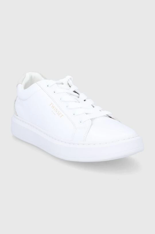 Γυναικεία Sneakers Δερμάτινα παπούτσια Twinset άσπρο 4 Γυναικεία Sneakers Δερμάτινα παπούτσια Twinset άσπρο - Image 2