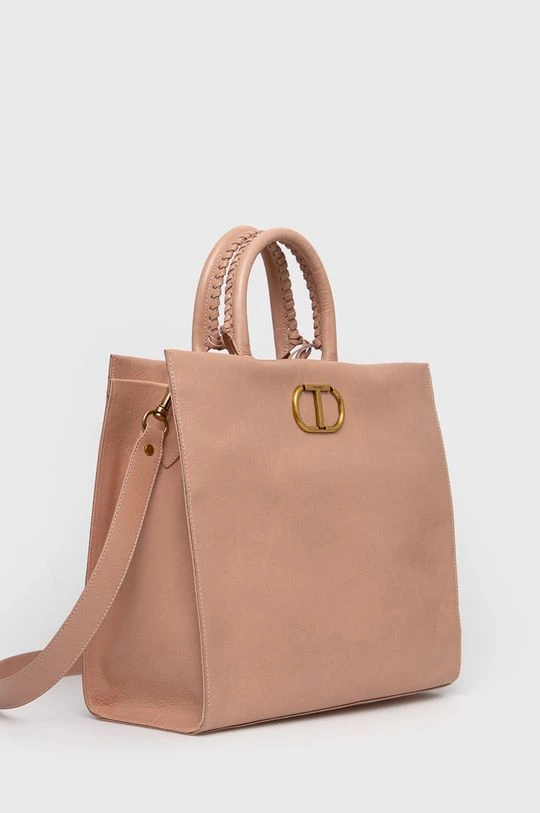 Γυναικεία Τσάντες Shopper και Tote Δερμάτινη τσάντα Twinset ροζ 4 Γυναικεία Τσάντες Shopper και Tote Δερμάτινη τσάντα Twinset ροζ - Image 2