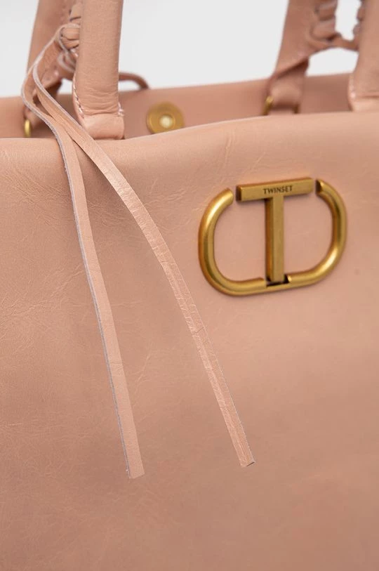 Γυναικεία Τσάντες Shopper και Tote Δερμάτινη τσάντα Twinset ροζ 6 Γυναικεία Τσάντες Shopper και Tote Δερμάτινη τσάντα Twinset ροζ - Image 4