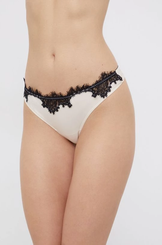 Γυναικεία Σλιπ Βραζιλιάνικο στρίνγκ Twinset κρεμ 3 Γυναικεία Σλιπ Βραζιλιάνικο στρίνγκ Twinset κρεμ