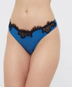 Γυναικεία Σλιπ Βραζιλιάνικο στρίνγκ Twinset κρεμ