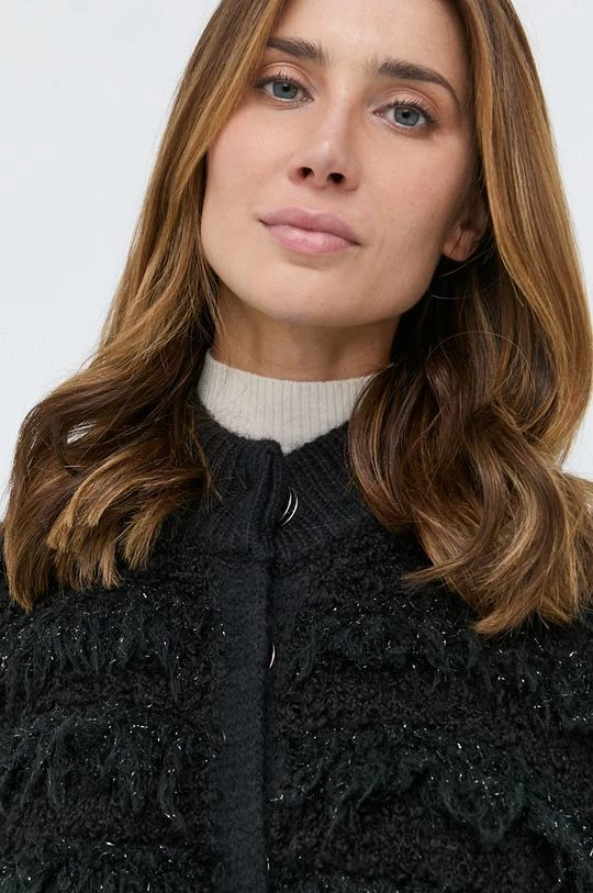 Γυναικεία Με φερμουάρ Πλεκτή ζακέτα Twinset χρώμα: μαύρο 6 Γυναικεία Με φερμουάρ Πλεκτή ζακέτα Twinset χρώμα: μαύρο - Image 4