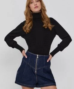 Γυναικεία Χωρίς φερμουάρ Πουλόβερ Twinset χρώμα: μαύρο