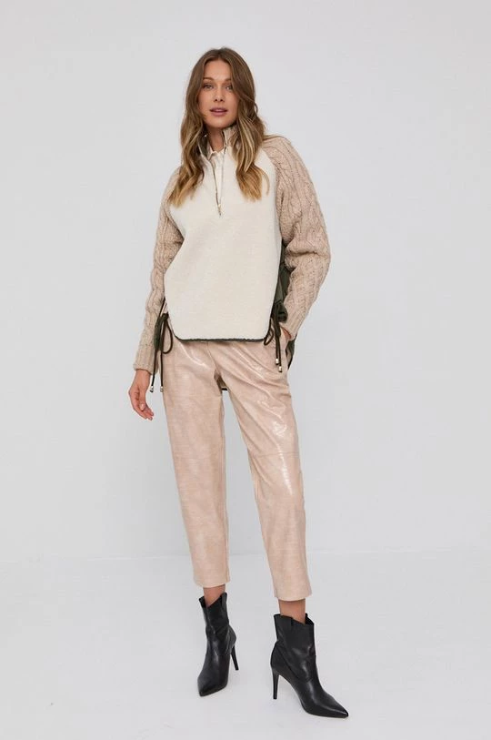 Γυναικεία Υφασμάτινα Παντελόνι Twinset χρώμα: διάφανο 4 Γυναικεία Υφασμάτινα Παντελόνι Twinset χρώμα: διάφανο - Image 2