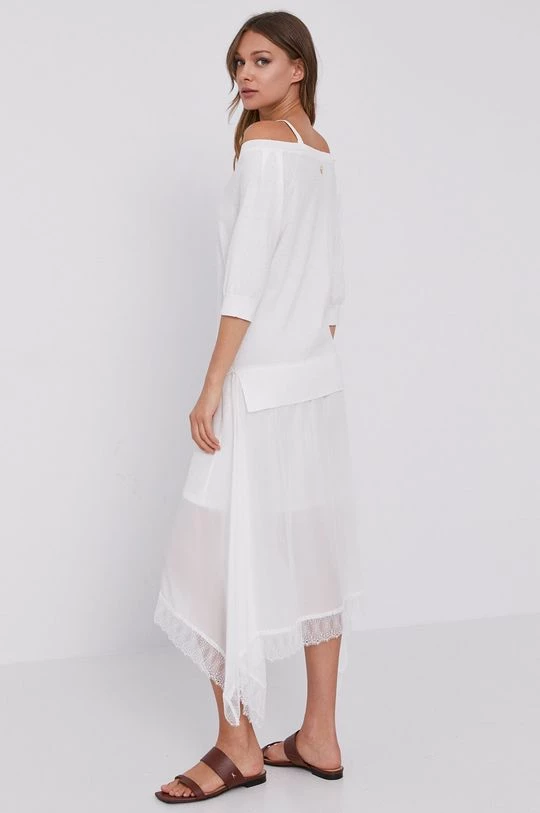 Γυναικεία Φορέματα Φόρεμα Twinset άσπρο 5 Γυναικεία Φορέματα Φόρεμα Twinset άσπρο - Image 3