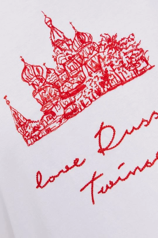 Γυναικεία Κοντομάνικο Μπλουζάκι Twinset χρώμα: άσπρο 7 Γυναικεία Κοντομάνικο Μπλουζάκι Twinset χρώμα: άσπρο - Image 5