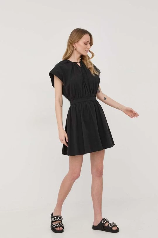 Γυναικεία Φορέματα Βαμβακερό φόρεμα Twinset μαύρο, 4 Γυναικεία Φορέματα Βαμβακερό φόρεμα Twinset μαύρο, - Image 2