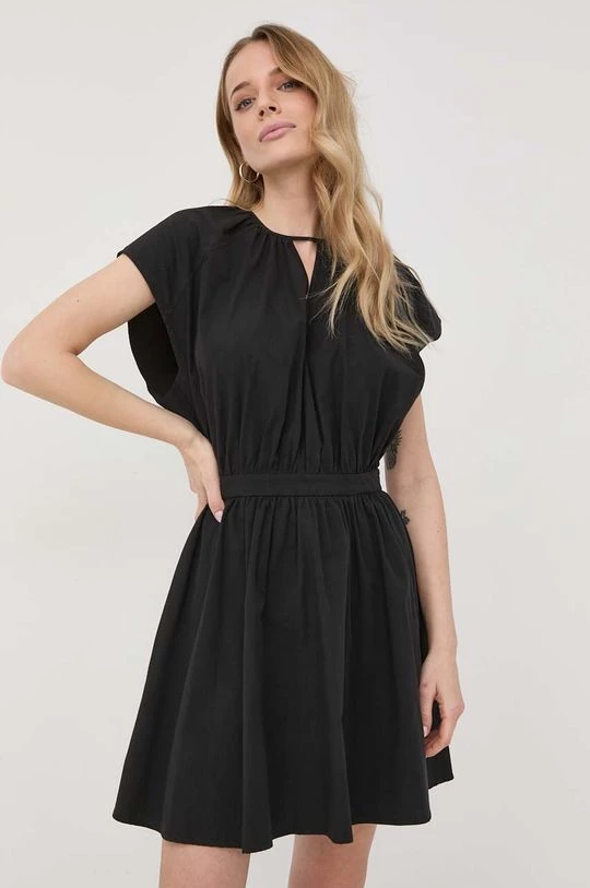 Γυναικεία Φορέματα Βαμβακερό φόρεμα Twinset μαύρο, 5 Γυναικεία Φορέματα Βαμβακερό φόρεμα Twinset μαύρο, - Image 3