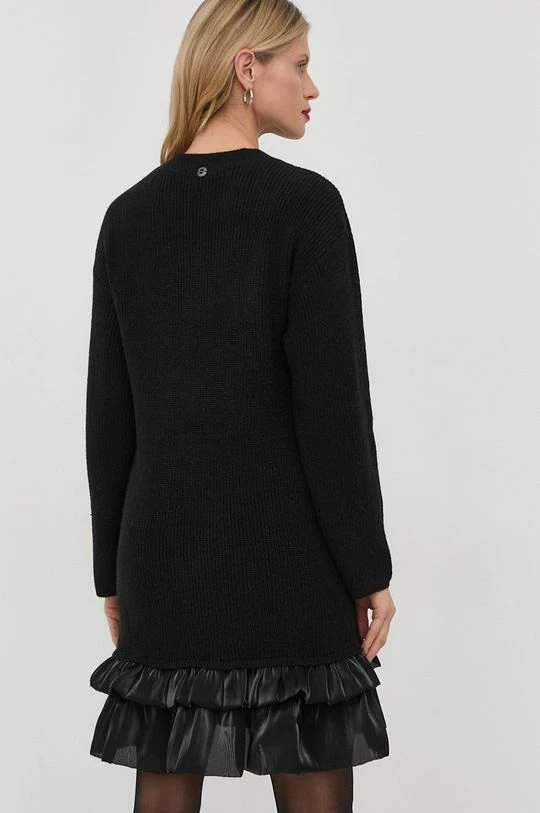 Γυναικεία Φορέματα Φόρεμα από μείγμα μαλλιού Twinset μαύρο, 5 Γυναικεία Φορέματα Φόρεμα από μείγμα μαλλιού Twinset μαύρο, - Image 3