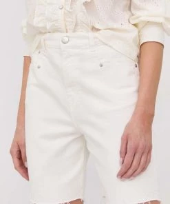 Γυναικεία Σορτς Τζιν σορτς Twinset άσπρο,