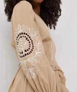 Γυναικεία Φορέματα Βαμβακερό φόρεμα Twinset μπεζ, 12 Γυναικεία Φορέματα Βαμβακερό φόρεμα Twinset μπεζ, -Twinset Κατάστημα unnamed file 2522