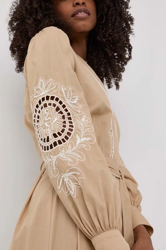 Γυναικεία Φορέματα Βαμβακερό φόρεμα Twinset μπεζ, 7 Γυναικεία Φορέματα Βαμβακερό φόρεμα Twinset μπεζ, - Image 5