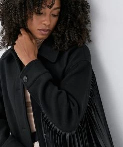 Γυναικεία Παλτά Μάλλινο παλτό Twinset μαύρο