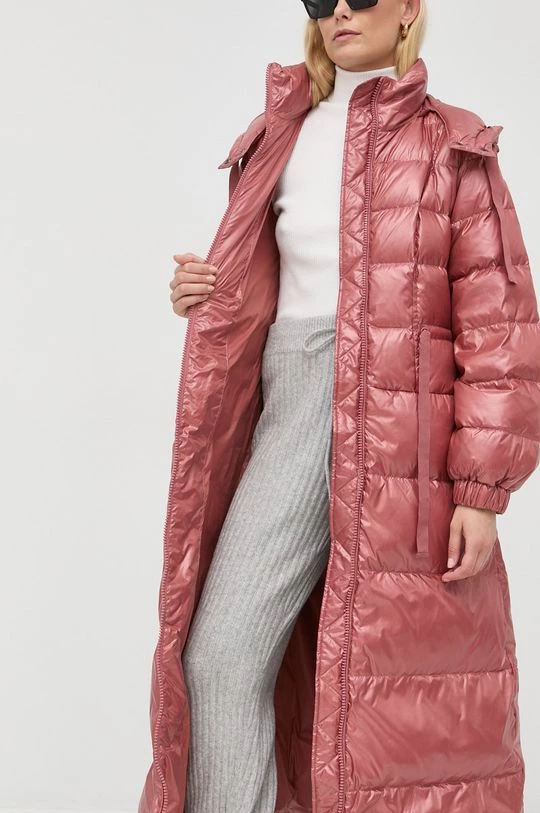 Γυναικεία Μακριά μπουφάν Μπουφάν με επένδυση από πούπουλα Twinset ροζ, 8 Γυναικεία Μακριά μπουφάν Μπουφάν με επένδυση από πούπουλα Twinset ροζ, - Image 6