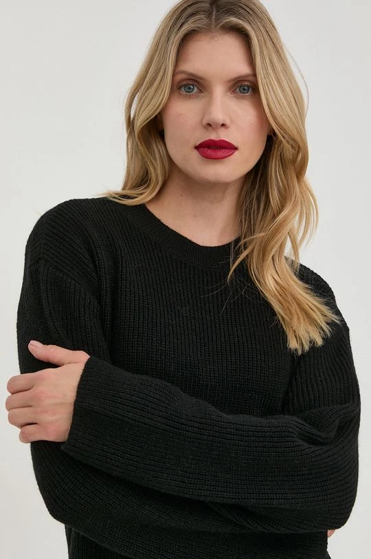 Γυναικεία Φορέματα Φόρεμα από μείγμα μαλλιού Twinset μαύρο, 7 Γυναικεία Φορέματα Φόρεμα από μείγμα μαλλιού Twinset μαύρο, - Image 5