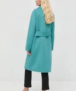 Γυναικεία Παλτά Παλτό από μείγμα μαλλιού Twinset τιρκουάζ, 10 Γυναικεία Παλτά Παλτό από μείγμα μαλλιού Twinset τιρκουάζ, -Twinset Κατάστημα unnamed file 271
