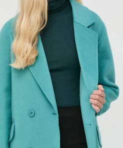 Γυναικεία Παλτά Παλτό από μείγμα μαλλιού Twinset τιρκουάζ, 13 Γυναικεία Παλτά Παλτό από μείγμα μαλλιού Twinset τιρκουάζ, -Twinset Κατάστημα unnamed file 274