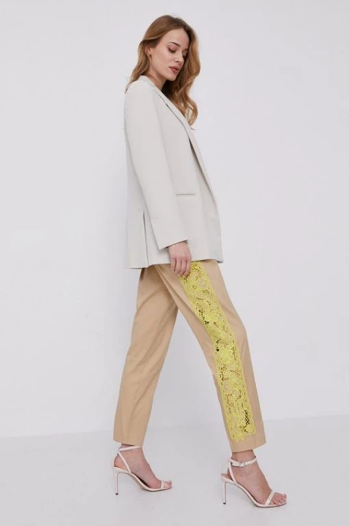 Γυναικεία Υφασμάτινα Παντελόνι Twinset χρώμα: μπεζ -Twinset Κατάστημα unnamed file 2742