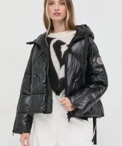Γυναικεία Κοντά μπουφάν Μπουφάν Twinset μαύρο,