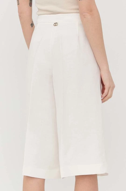 Γυναικεία Σορτς Λινό σορτς Twinset άσπρο, 5 Γυναικεία Σορτς Λινό σορτς Twinset άσπρο, - Image 3