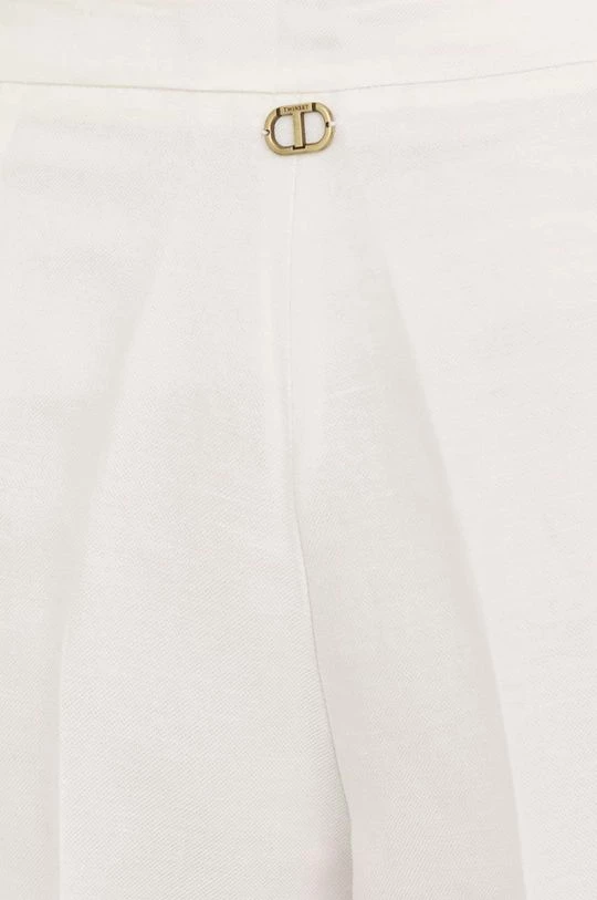 Γυναικεία Σορτς Λινό σορτς Twinset άσπρο, 6 Γυναικεία Σορτς Λινό σορτς Twinset άσπρο, - Image 4