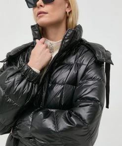 Γυναικεία Μακριά μπουφάν Μπουφάν με επένδυση από πούπουλα Twinset μαύρο, -Twinset Κατάστημα unnamed file 284