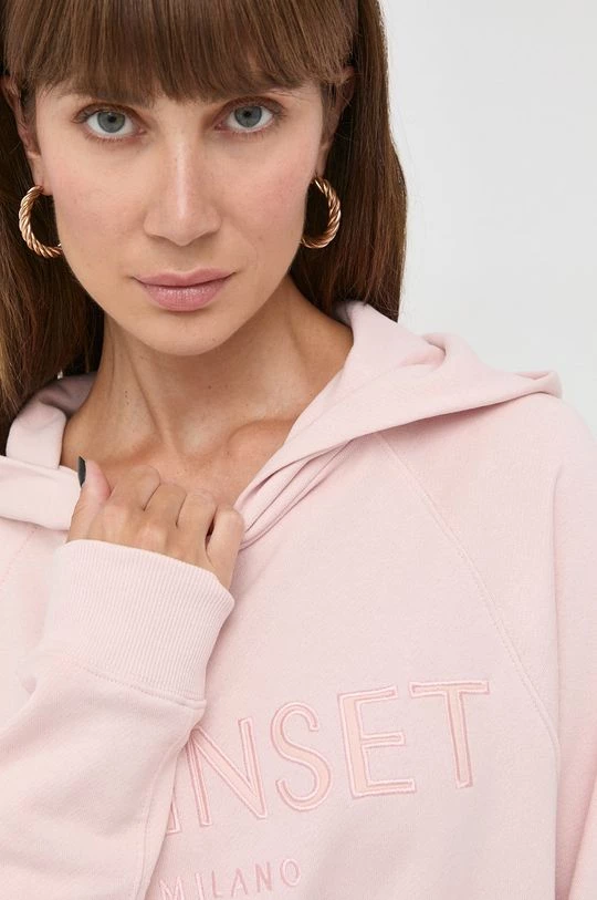 Γυναικεία Χωρίς φερμουάρ Βαμβακερή μπλούζα Twinset χρώμα: ροζ, 7 Γυναικεία Χωρίς φερμουάρ Βαμβακερή μπλούζα Twinset χρώμα: ροζ, - Image 5