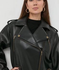 Γυναικεία Κοντά μπουφάν Ραμόνεσκα Twinset χρώμα: μαύρο,