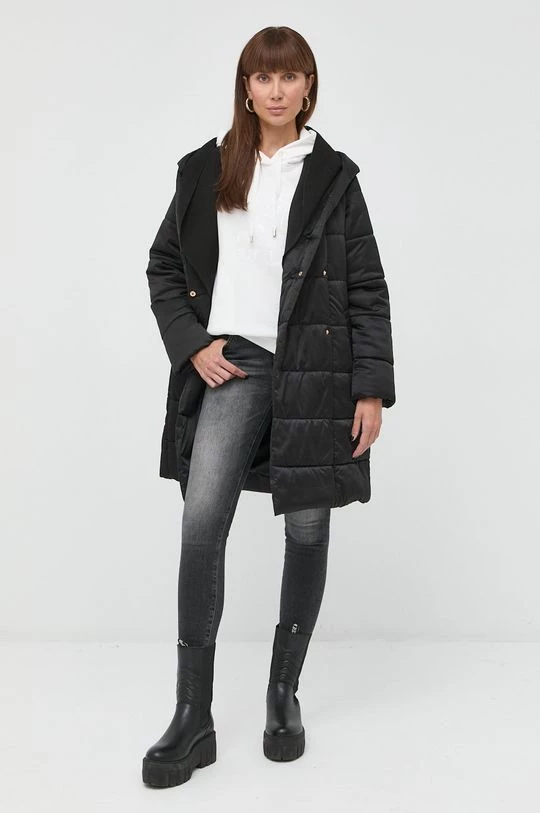 Γυναικεία Μακριά μπουφάν Μπουφάν Twinset μαύρο, 4 Γυναικεία Μακριά μπουφάν Μπουφάν Twinset μαύρο, - Image 2