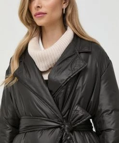 Γυναικεία Μακριά μπουφάν Μπουφάν Twinset μαύρο, -Twinset Κατάστημα unnamed file 336