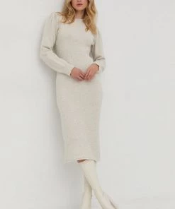 Twinset Κατάστημα 48 Γυναικεία Φορέματα Μάλλινο φόρεμα Twinset μπεζ,