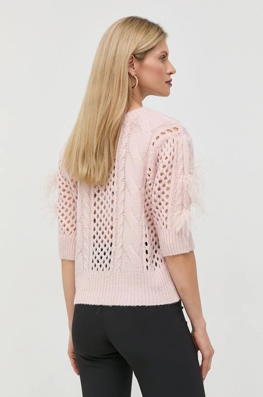 Γυναικεία Με φερμουάρ Ζακέτα από μίγμα μαλλιού Twinset ροζ, 5 Γυναικεία Με φερμουάρ Ζακέτα από μίγμα μαλλιού Twinset ροζ, - Image 3