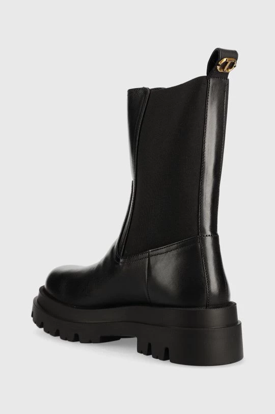 Γυναικεία Μποτάκια Δερμάτινες μπότες τσέλσι Twinset Chelsea χρώμα: μαύρο 5 Γυναικεία Μποτάκια Δερμάτινες μπότες τσέλσι Twinset Chelsea χρώμα: μαύρο - Image 3