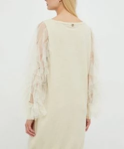 Γυναικεία Φορέματα Φόρεμα από μείγμα μαλλιού Twinset μπεζ, -Twinset Κατάστημα unnamed file 447