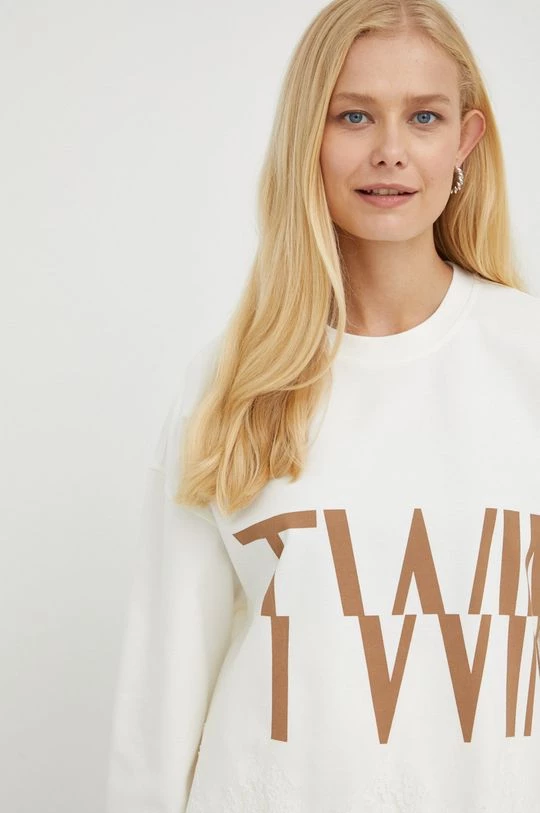 Γυναικεία Χωρίς φερμουάρ Μπλούζα Twinset μπεζ, 6 Γυναικεία Χωρίς φερμουάρ Μπλούζα Twinset μπεζ, - Image 4