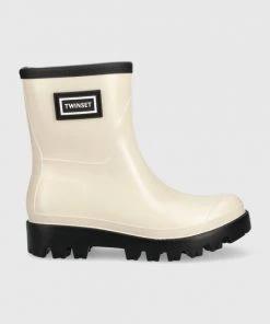 Γυναικεία Γαλότσες Ουέλλινγκτον Twinset Rain Boot μπεζ