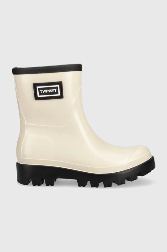 Γυναικεία Γαλότσες Ουέλλινγκτον Twinset Rain Boot μπεζ 3 Γυναικεία Γαλότσες Ουέλλινγκτον Twinset Rain Boot μπεζ