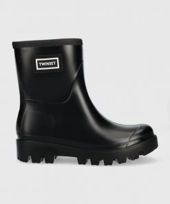 Γυναικεία Γαλότσες Ουέλλινγκτον Twinset Rain Boot μαύρο