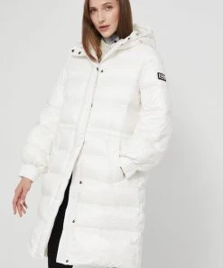 Γυναικεία Μακριά μπουφάν Μπουφάν με επένδυση από πούπουλα Twinset χρώμα: άσπρο