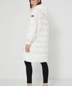 Γυναικεία Μακριά μπουφάν Μπουφάν με επένδυση από πούπουλα Twinset χρώμα: άσπρο -Twinset Κατάστημα unnamed file 478