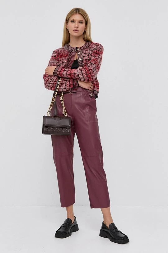 Γυναικεία Με φερμουάρ Ζακέτα από μίγμα μαλλιού Twinset χρώμα: κόκκινο 4 Γυναικεία Με φερμουάρ Ζακέτα από μίγμα μαλλιού Twinset χρώμα: κόκκινο - Image 2