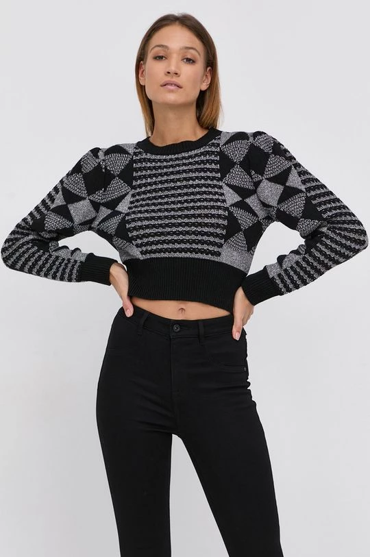 Γυναικεία Χωρίς φερμουάρ Πουλόβερ με προσθήκη μαλλιού Twinset χρώμα: μαύρο 3 Γυναικεία Χωρίς φερμουάρ Πουλόβερ με προσθήκη μαλλιού Twinset χρώμα: μαύρο