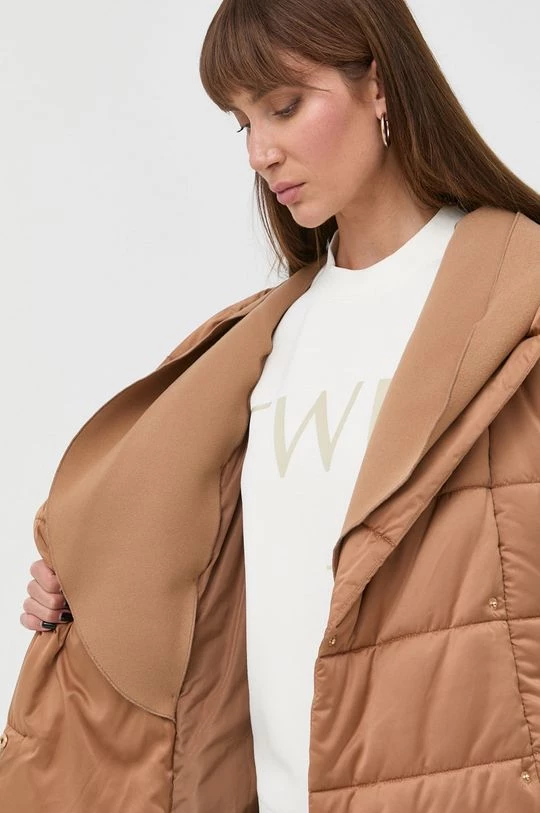 Γυναικεία Μακριά μπουφάν Μπουφάν Twinset μπεζ, 7 Γυναικεία Μακριά μπουφάν Μπουφάν Twinset μπεζ, - Image 6