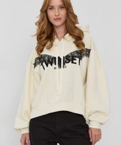 Γυναικεία Χωρίς φερμουάρ Μπλούζα Twinset χρώμα: κρεμ