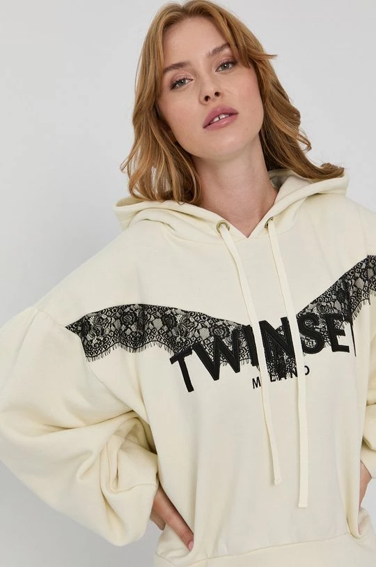 Γυναικεία Χωρίς φερμουάρ Μπλούζα Twinset χρώμα: κρεμ 6 Γυναικεία Χωρίς φερμουάρ Μπλούζα Twinset χρώμα: κρεμ - Image 4