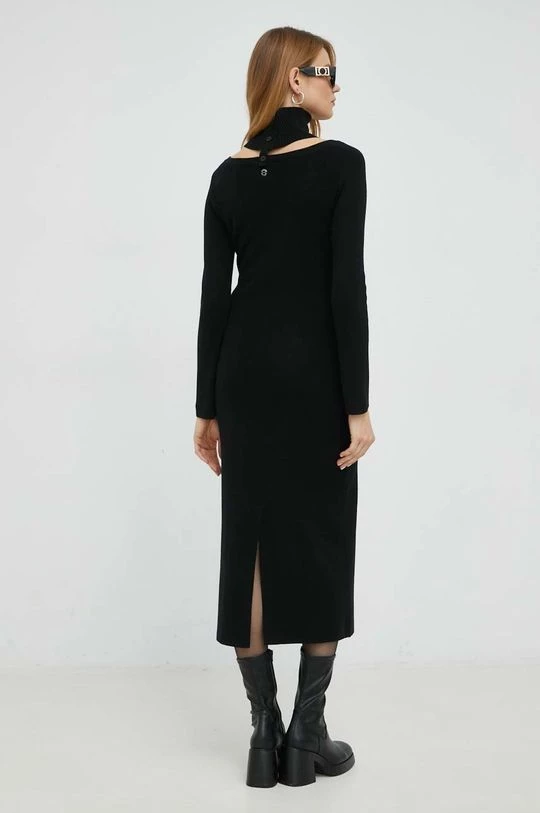 Γυναικεία Φορέματα Φόρεμα από μείγμα μαλλιού Twinset μαύρο, 5 Γυναικεία Φορέματα Φόρεμα από μείγμα μαλλιού Twinset μαύρο, - Image 3