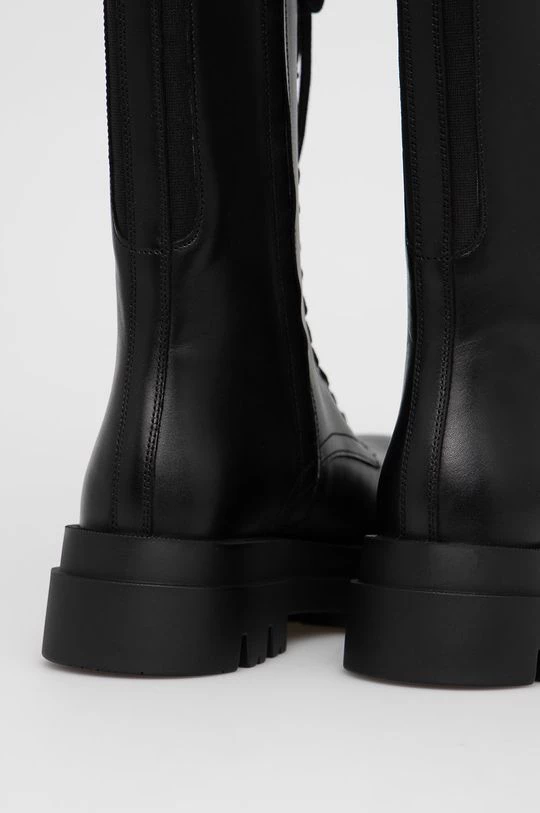 Γυναικεία Μποτάκια Δερμάτινα Workers Twinset χρώμα: μαύρο 5 Γυναικεία Μποτάκια Δερμάτινα Workers Twinset χρώμα: μαύρο - Image 3